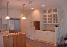 The kitchen lighting is almost finished.