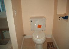 Not that you've never seen a toilet, but I put it here so you know that we put one in.