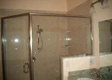 The shower doors really finish off this shower. I love this bathroom.